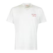Iconisch Heren T-shirt met Gedurfde Prints MC2 Saint Barth , White , H...