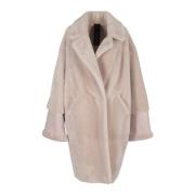 Warme Shearling Winterjas Blancha , Pink , Dames