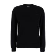 Zwarte Sweater met Philo Logo A.p.c. , Black , Dames