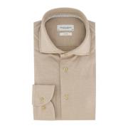 Beige Business Overhemd Slim Fit Profuomo , Beige , Heren