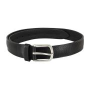 Leren Riem Orciani , Black , Heren