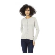 Metalen Knoop Cardigan Baldinini , Gray , Dames