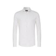 Beige Business Overhemd met Print Desoto , White , Heren