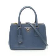 Pre-owned Leather prada-bags Prada Vintage , Blue , Dames