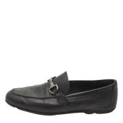 Pre-owned Leather flats Salvatore Ferragamo Pre-owned , Black , Heren