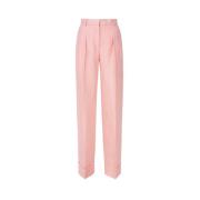 Roze Linnenmix Broek Andamane , Pink , Dames