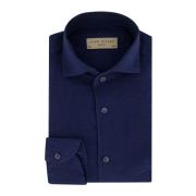 Slim Fit Business Overhemd Donkerblauw John Miller , Blue , Heren