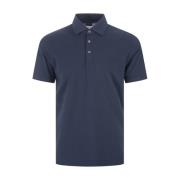 Blauw Poloshirt Korte Mouw Fedeli , Blue , Heren