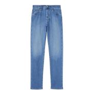 Japanse Azure Five-Pocket Broek Loro Piana , Blue , Heren