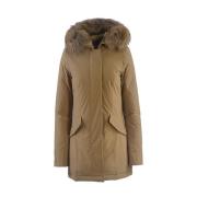 Beige Technische Parka - Blijf warm en stijlvol Woolrich , Beige , Her...