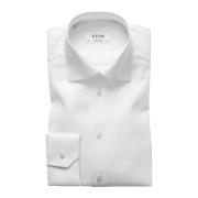 Witte Business Overhemd Jurk Eton , White , Heren