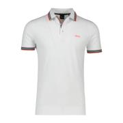 Wit poloshirt korte mouw Hugo Boss , White , Heren