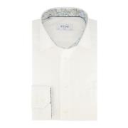 Klassieke Fit Wit Zakelijk Overhemd Eton , White , Heren