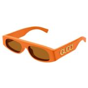 Stijlvolle Zonnebril Gucci , Orange , Unisex