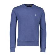 Blauwe Ronde Hals Katoenen Trui Ralph Lauren , Blue , Heren