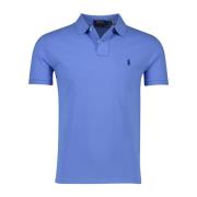 Lichtblauw poloshirt korte mouw Ralph Lauren , Blue , Heren