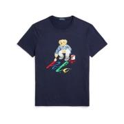 Stijlvol T-shirt voor mannen Ralph Lauren , Blue , Heren