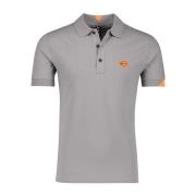 Grijze Polo Met Korte Mouwen Replay , Gray , Heren