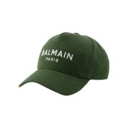 Cotton hats Balmain , Green , Dames