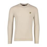 Beige Ronde Hals Trui Lyle & Scott , Beige , Heren