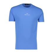 Klassieke Fit Blauw T-shirt Ralph Lauren , Blue , Heren