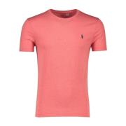 Roze Custom Slim Fit T-shirt Ralph Lauren , Pink , Heren