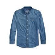 Klassiek Herenoverhemd Ralph Lauren , Blue , Heren