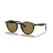 Iconische Ronde Zonnebril - Uv400 Bescherming Ray-Ban , Brown , Unisex