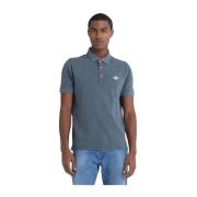 Blauwe Polo Met Korte Mouwen Replay , Blue , Heren