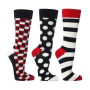 3-Pack Patroon Sokken Set Happy Socks , Multicolor , Dames