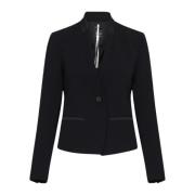 Zwarte Crêpe Blazer Miranda Marella , Black , Dames