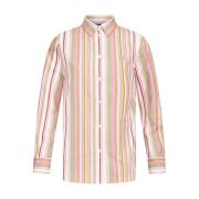 Roze Gestreepte Katoenen Overhemd Etro , Multicolor , Dames