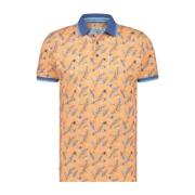 Oranje Polo Shirt Korte Mouw A fish named Fred , Orange , Heren