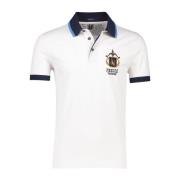 Wit poloshirt korte mouw Aeronautica Militare , White , Heren