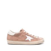 Blush Pink Star Patch Sneakers Golden Goose , Pink , Dames