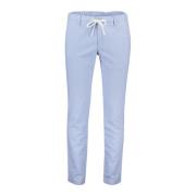 Lichtblauwe Chino Broek Slim Fit Alberto , Blue , Heren