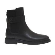 Zwarte enkellaars met elastische band Tory Burch , Black , Dames