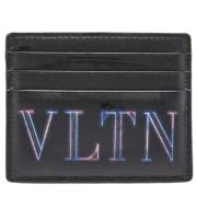 Pre-owned Leather wallets Valentino Vintage , Black , Heren