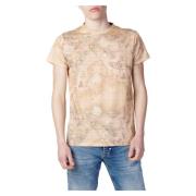 Beige Bedrukt T-shirt met korte mouwen Alviero Martini 1a Classe , Bei...