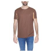 Bruine korte mouw T-shirt Alviero Martini 1a Classe , Brown , Heren