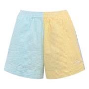 Gestreepte katoenen shorts elastische taille MC2 Saint Barth , Multico...