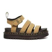 Blaire Tan Nubuck Sandalen Dr. Martens , Brown , Dames