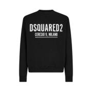 Icon Ceresio hoodie met verstelbaar trekkoord Dsquared2 , Black , Here...