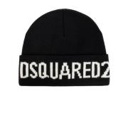 Wollen muts Dsquared2 , Black , Heren