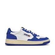 Lage Leren Witte Sneakers Autry , Blue , Heren