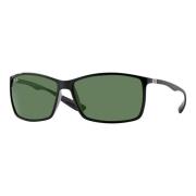 Liteforce Tech Sunglasses Black/Green Ray-Ban , Black , Unisex