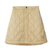 Beige Rokken met Ruiterontwerp Burberry , Beige , Dames