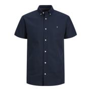 Summer Shield Korte Mouw Overhemd Jack & Jones , Blue , Heren