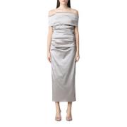 Elegant Dove Grey Dress Talbot Runhof , Gray , Dames