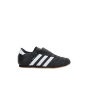 Zwarte Slip-On Leren Sneakers Adidas , Black , Dames